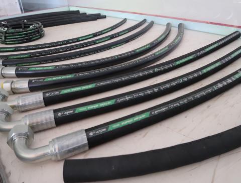 Letone hydraulic high pressure resistant antistatic resin oil pipe fiber braided reinforcement